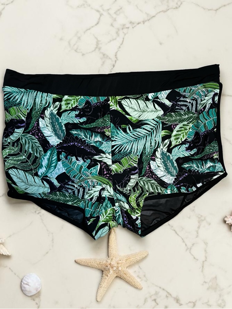 Torrid Tropical Jurassic Dinosaur Bottoms Shorts Swim 3x 22 24